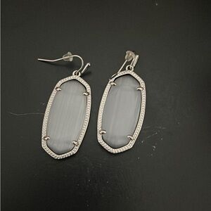 NWOT Kendra Scott Cat eyed Slate earrings
